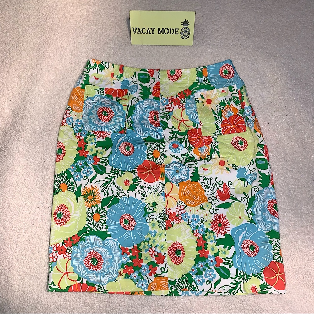 Talbots | Floral Pencil Skirt, Summer Skirt with Stretch, Size 8P